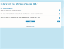 Tablet Screenshot of indiasfirstwarofindependance1857.blogspot.com