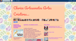 Desktop Screenshot of clariceartescriative.blogspot.com