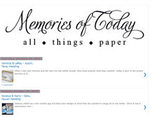 Tablet Screenshot of mymemoriesoftoday.blogspot.com