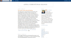 Desktop Screenshot of annachristinasblogg.blogspot.com