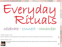 Tablet Screenshot of everydayrituals.blogspot.com