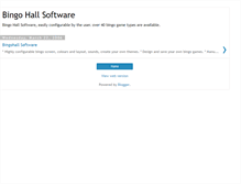 Tablet Screenshot of bingohall.blogspot.com