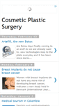 Mobile Screenshot of cosmetic-plastic-surgery-weblog.blogspot.com