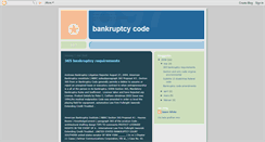 Desktop Screenshot of kennethbankruptcycode.blogspot.com