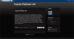 Desktop Screenshot of cupolapakistan.blogspot.com