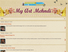 Tablet Screenshot of myartmehndi.blogspot.com