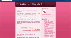 Desktop Screenshot of addictedshopaholic.blogspot.com