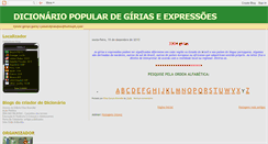 Desktop Screenshot of dicionariopopular.blogspot.com