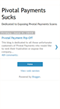 Mobile Screenshot of pivotalpaymentssucks.blogspot.com