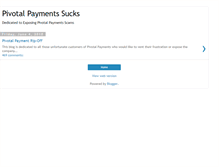 Tablet Screenshot of pivotalpaymentssucks.blogspot.com