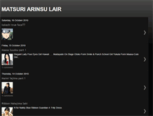 Tablet Screenshot of matsuriarinsu.blogspot.com