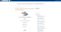 Desktop Screenshot of live-soccar-stream-tv.blogspot.com