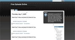 Desktop Screenshot of freeepisodeonline.blogspot.com