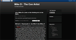 Desktop Screenshot of mikedtheconartist.blogspot.com