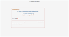 Desktop Screenshot of compagnieaccroplanches.blogspot.com