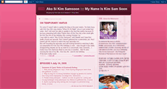Desktop Screenshot of akosikimsamsoon.blogspot.com