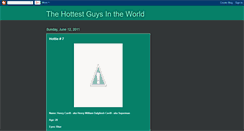 Desktop Screenshot of hottestguysintheworld.blogspot.com