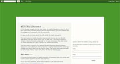 Desktop Screenshot of cancercenterforhealthyliving.blogspot.com