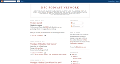 Desktop Screenshot of mpcpodcastnetwork.blogspot.com