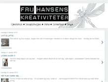 Tablet Screenshot of fruhansenskreativiteter.blogspot.com