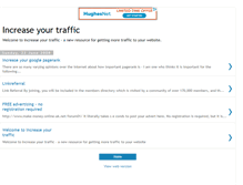 Tablet Screenshot of increase-your-traffic-uk.blogspot.com