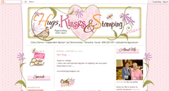 Desktop Screenshot of hugskissesandstamping.blogspot.com