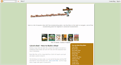 Desktop Screenshot of freewoodworkingplans.blogspot.com