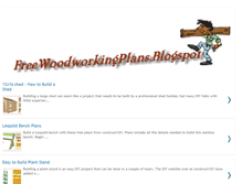 Tablet Screenshot of freewoodworkingplans.blogspot.com