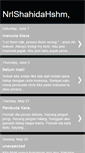 Mobile Screenshot of nurulshahidahisham.blogspot.com