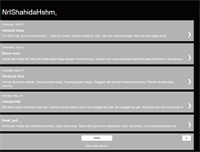 Tablet Screenshot of nurulshahidahisham.blogspot.com