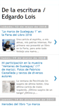 Mobile Screenshot of delaescritura.blogspot.com