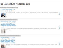 Tablet Screenshot of delaescritura.blogspot.com