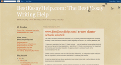 Desktop Screenshot of bestessayhelp.blogspot.com