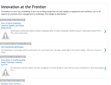 Tablet Screenshot of innovationfrontier.blogspot.com