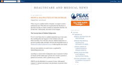 Desktop Screenshot of healthcareandmedicalnews.blogspot.com