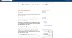 Desktop Screenshot of kalghari-nahu.blogspot.com