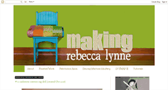 Desktop Screenshot of makingrebeccalynne.blogspot.com