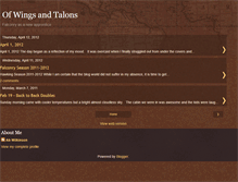 Tablet Screenshot of ofwingsandtalons.blogspot.com