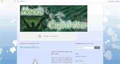 Desktop Screenshot of menteeespirito.blogspot.com