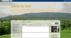 Desktop Screenshot of joanneforhaiti.blogspot.com