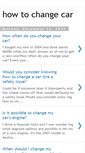 Mobile Screenshot of howtochangecar.blogspot.com