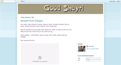 Desktop Screenshot of goodshayri.blogspot.com