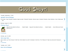 Tablet Screenshot of goodshayri.blogspot.com