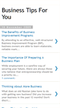 Mobile Screenshot of moneybusinesstips.blogspot.com