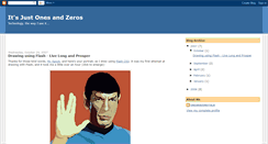 Desktop Screenshot of itsjustonesandzeros.blogspot.com