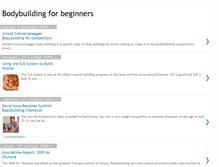 Tablet Screenshot of bodybuilding-for-beginners-son.blogspot.com