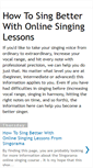 Mobile Screenshot of how-to-sing-better.blogspot.com