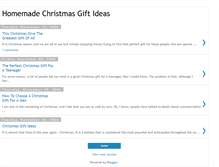 Tablet Screenshot of homemadechristmasgiftideas.blogspot.com