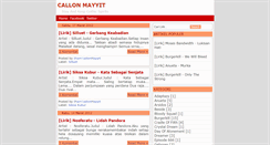 Desktop Screenshot of callon-mayyit.blogspot.com