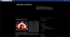 Desktop Screenshot of moderncontext.blogspot.com